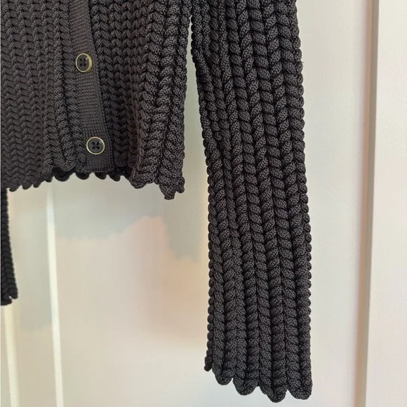 NWT | Future Collective x Jeneé Naylor | Braided Button-Front Collared Cardigan - Picture 14 of 15